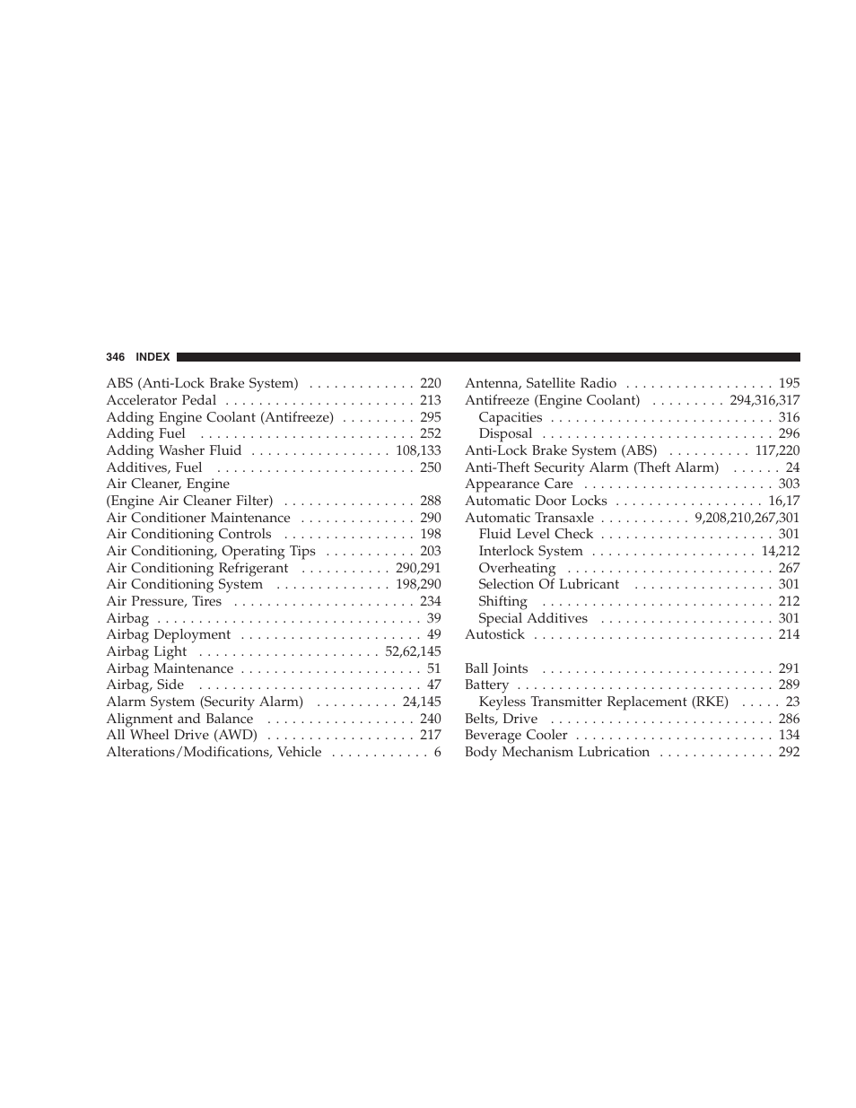 Dodge 2007 Caliber User Manual | Page 346 / 360