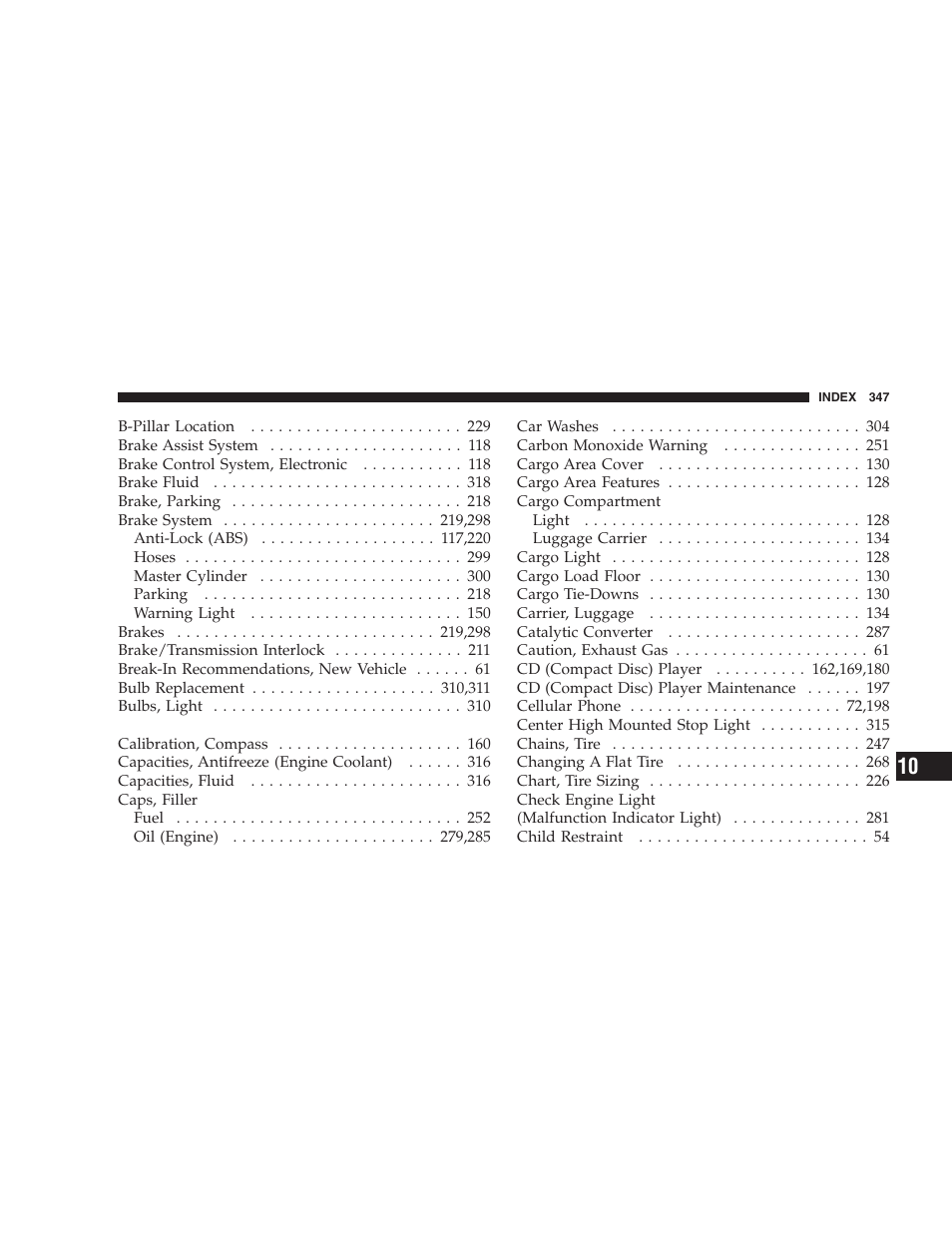 Dodge 2007 Caliber User Manual | Page 347 / 360