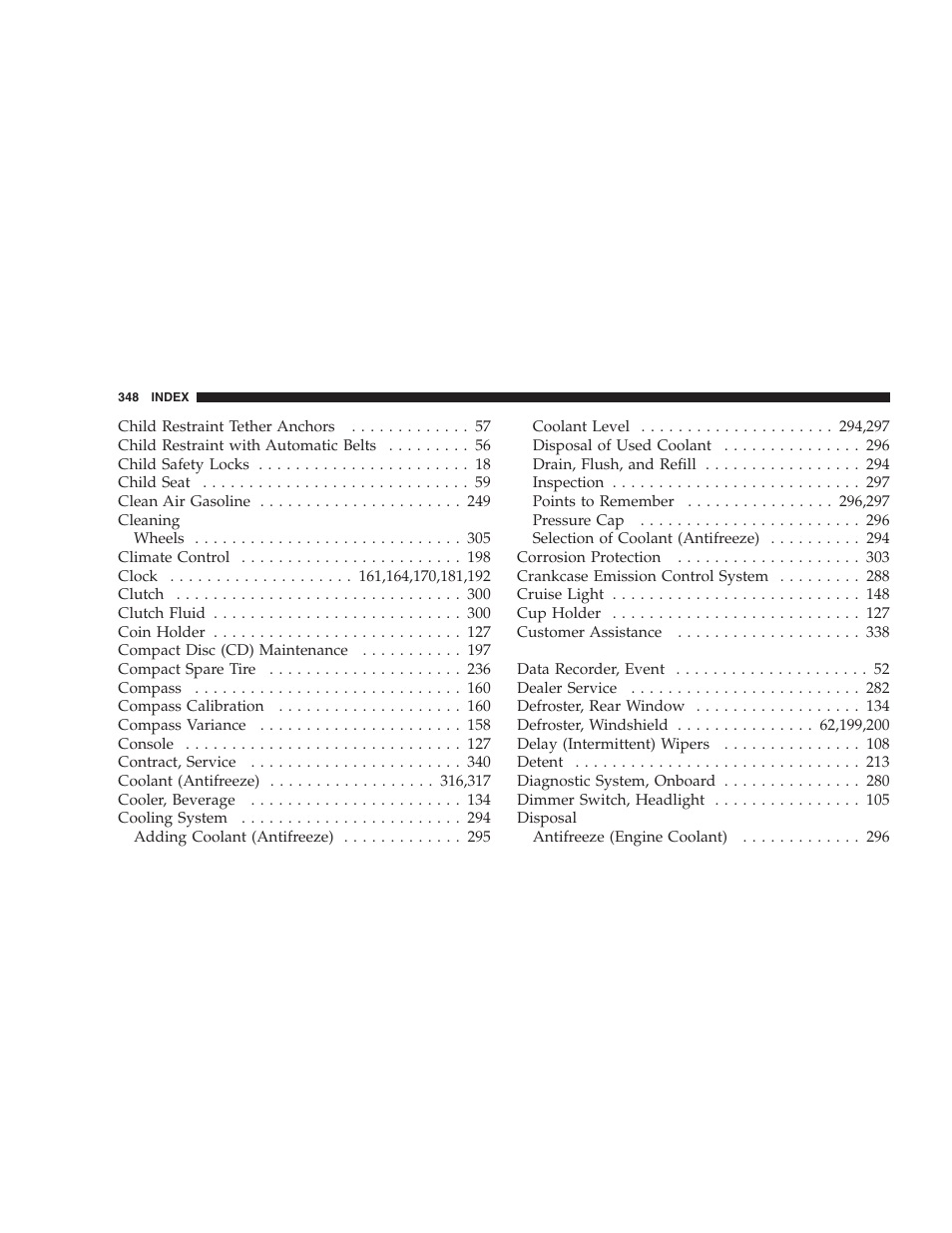 Dodge 2007 Caliber User Manual | Page 348 / 360