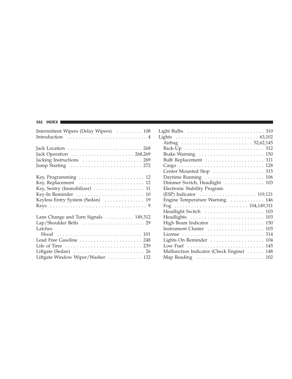 Dodge 2007 Caliber User Manual | Page 352 / 360