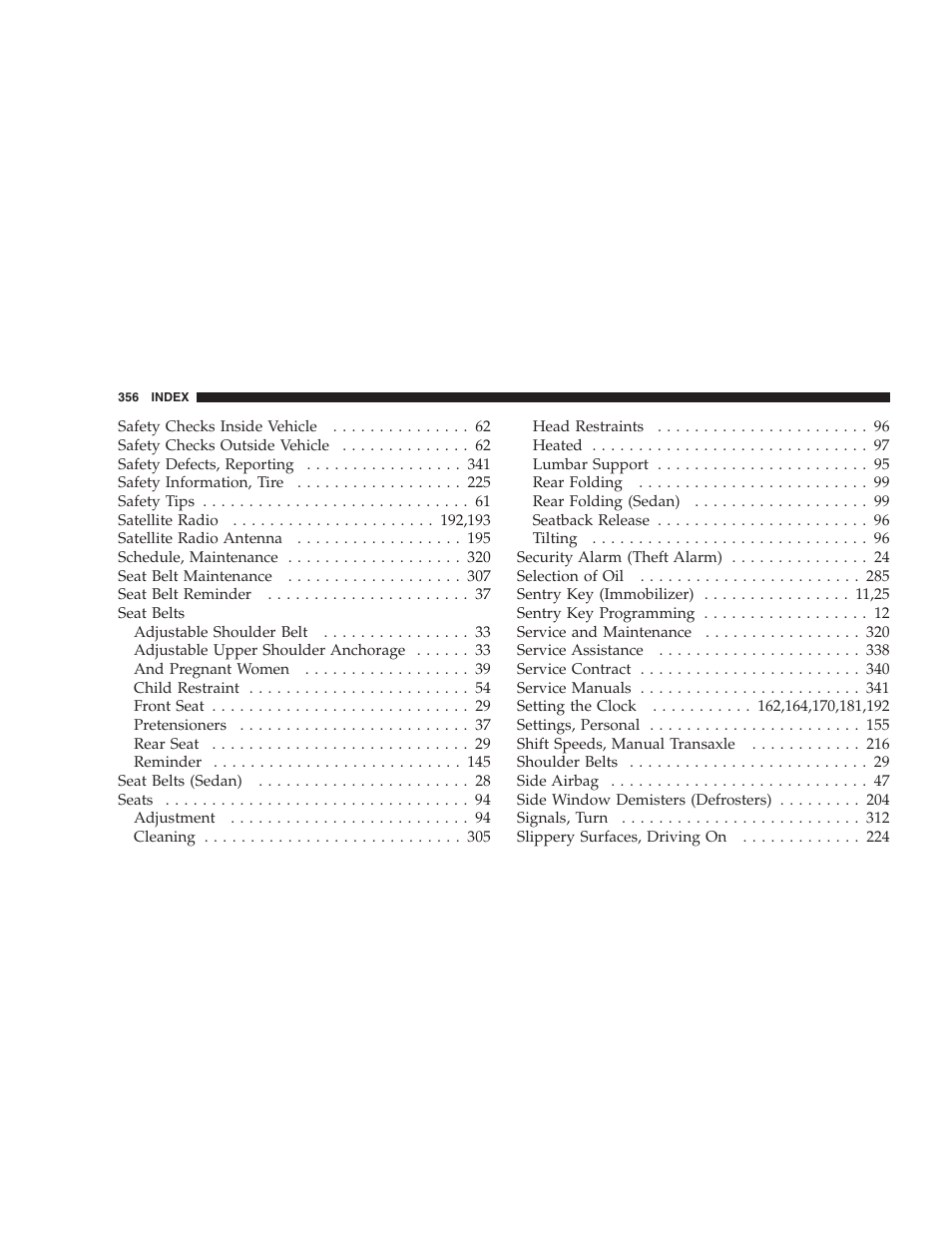 Dodge 2007 Caliber User Manual | Page 356 / 360