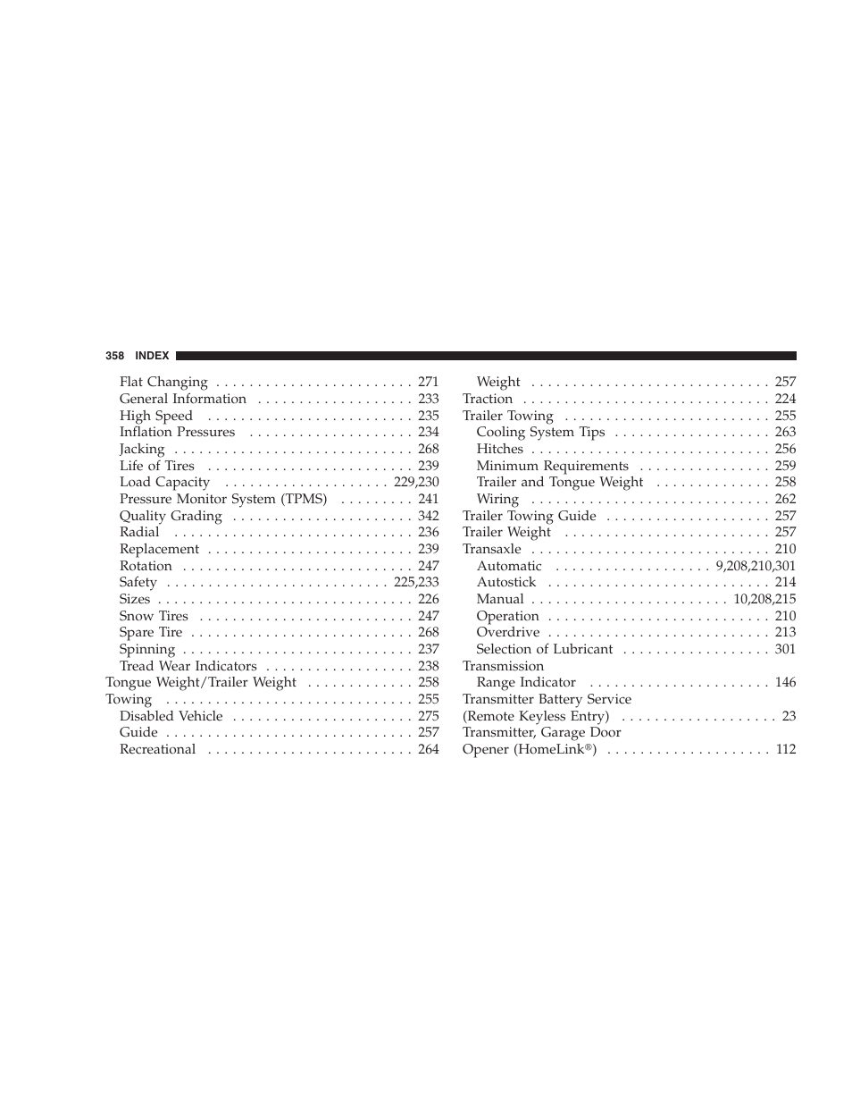 Dodge 2007 Caliber User Manual | Page 358 / 360