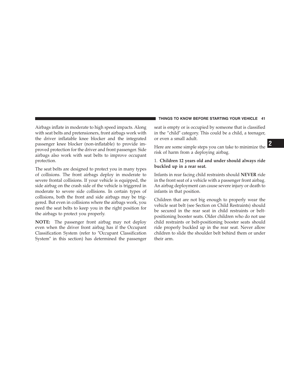 Dodge 2007 Caliber User Manual | Page 41 / 360