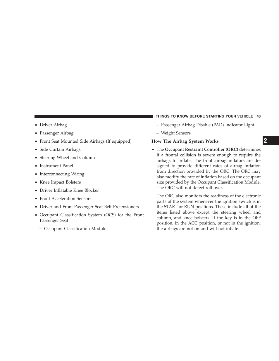 Dodge 2007 Caliber User Manual | Page 43 / 360