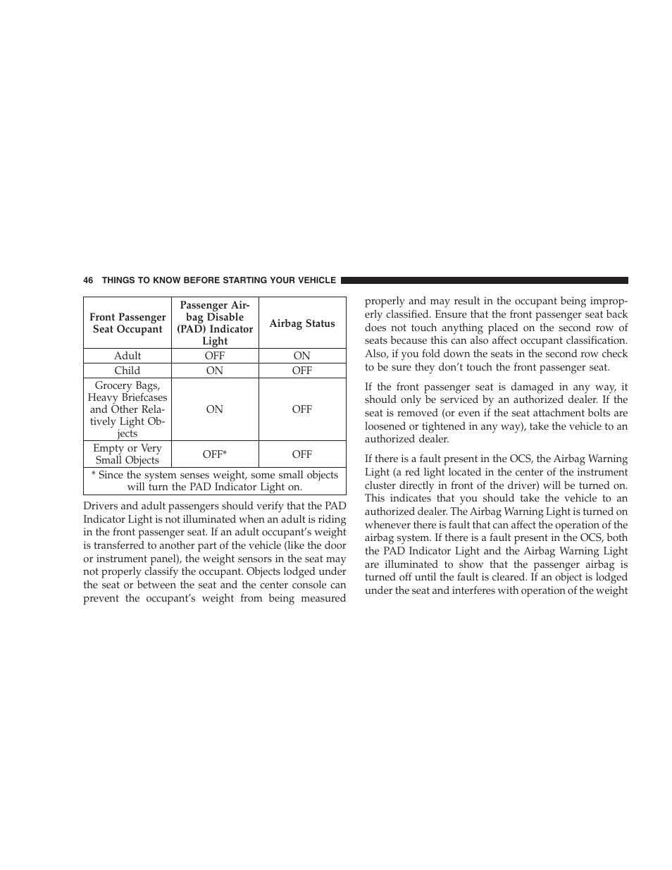 Dodge 2007 Caliber User Manual | Page 46 / 360