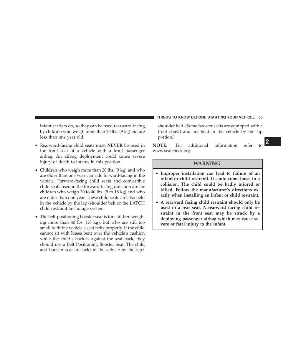 Dodge 2007 Caliber User Manual | Page 55 / 360