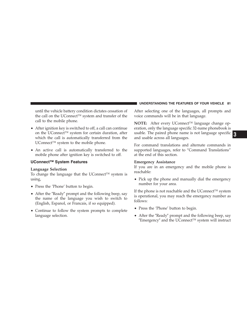 Uconnect™ system features | Dodge 2007 Caliber User Manual | Page 81 / 360