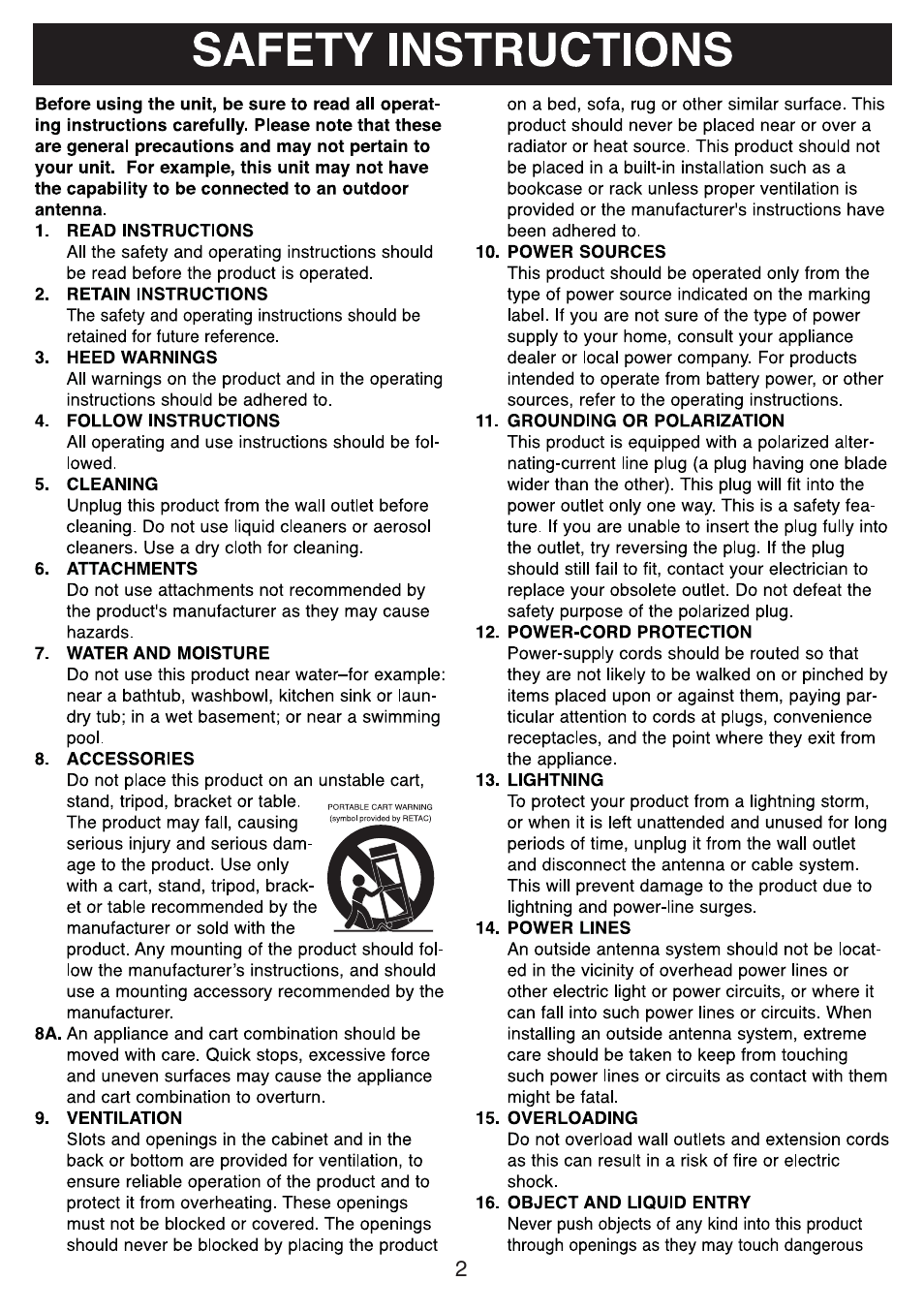 Curtis SRCD682BT User Manual | Page 3 / 12