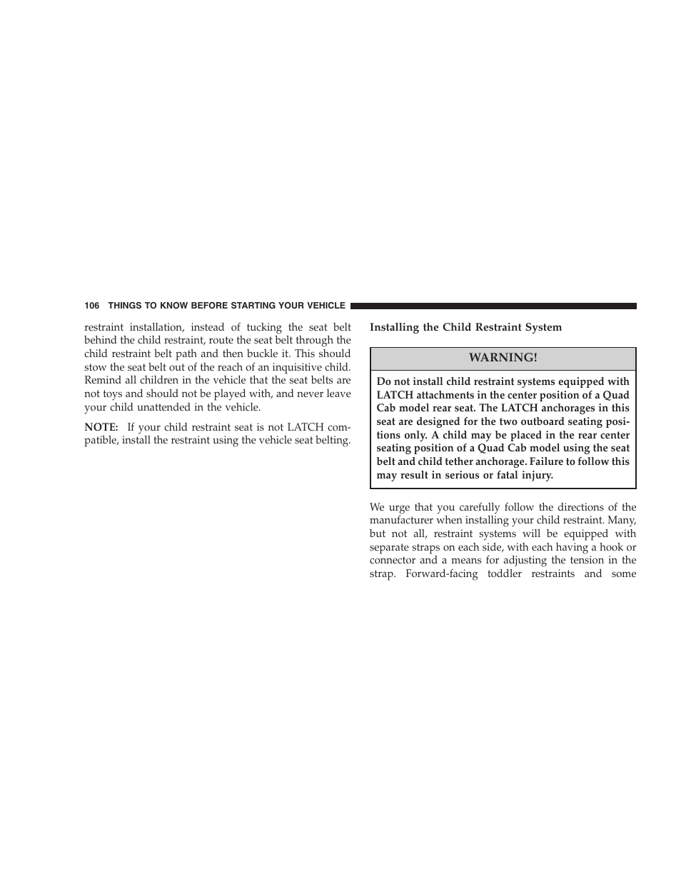Dodge 2007  Ram Pickup 3500 User Manual | Page 106 / 568
