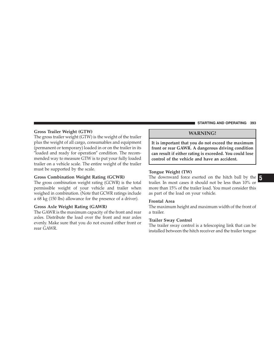 Dodge 2007  Ram Pickup 3500 User Manual | Page 393 / 568