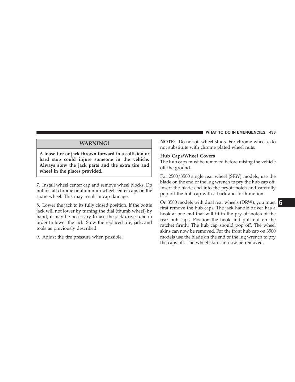 Dodge 2007  Ram Pickup 3500 User Manual | Page 433 / 568