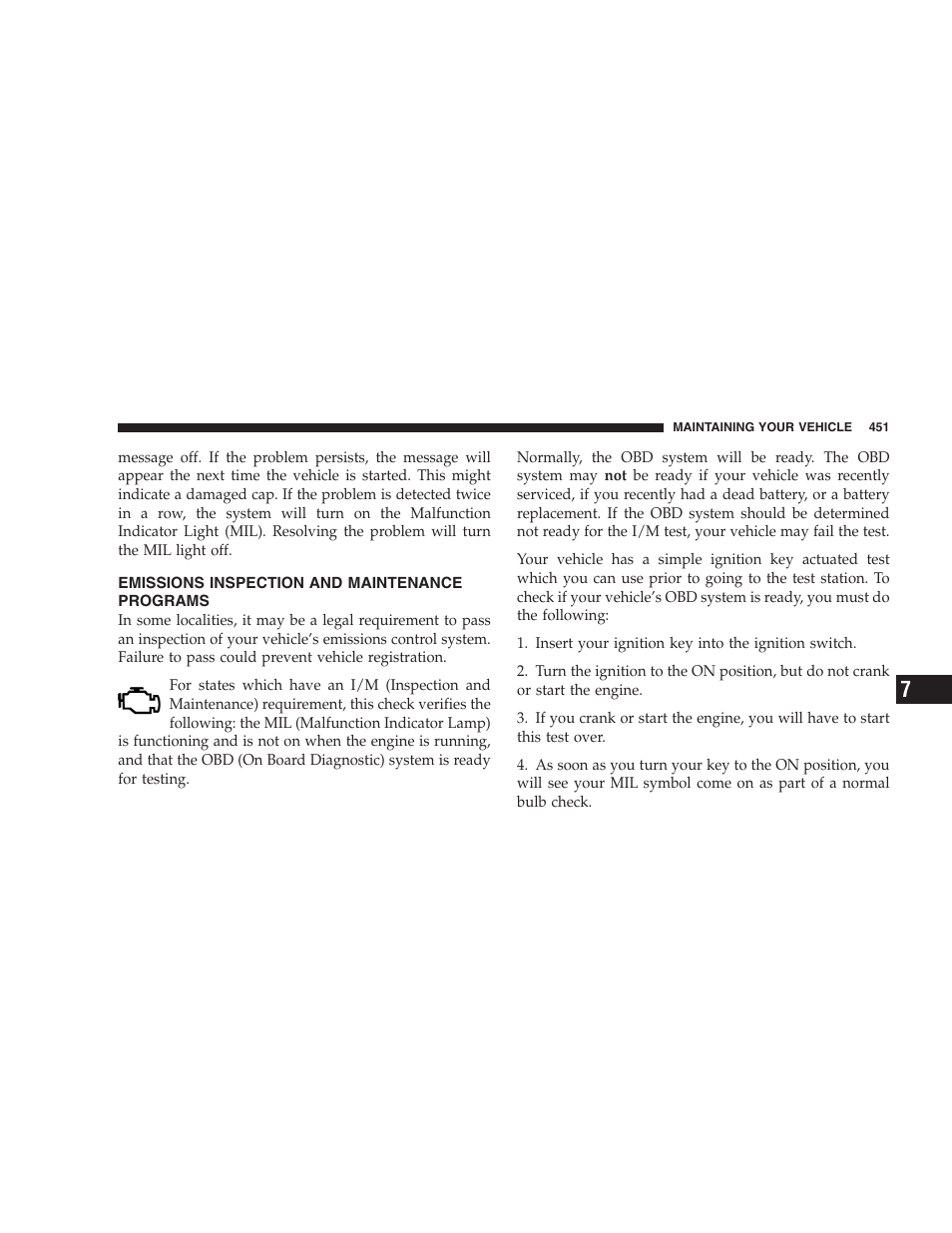 Emissions inspection and maintenance, Programs | Dodge 2007  Ram Pickup 3500 User Manual | Page 451 / 568