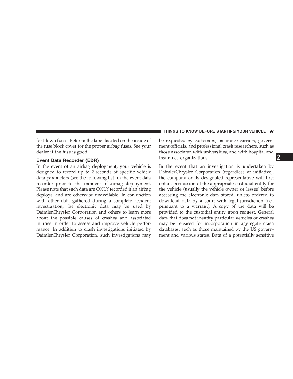 Event data recorder (edr) | Dodge 2007  Ram Pickup 3500 User Manual | Page 97 / 568