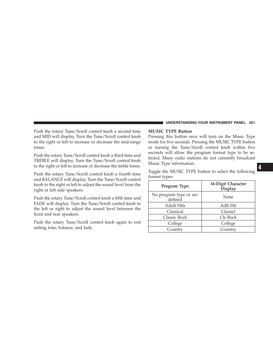 Dodge 2009 DX-48 Charger SRT8 User Manual | Page 223 / 443