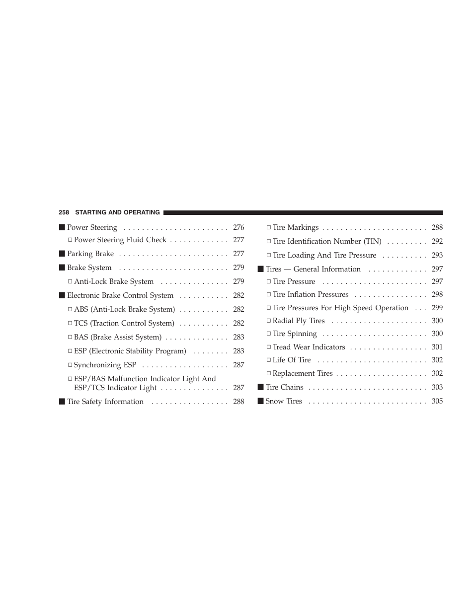 Dodge 2009 DX-48 Charger SRT8 User Manual | Page 260 / 443