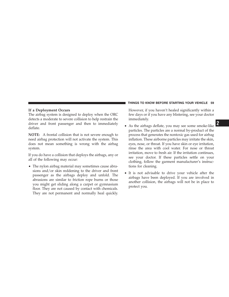 Dodge 2009 DX-48 Charger SRT8 User Manual | Page 61 / 443