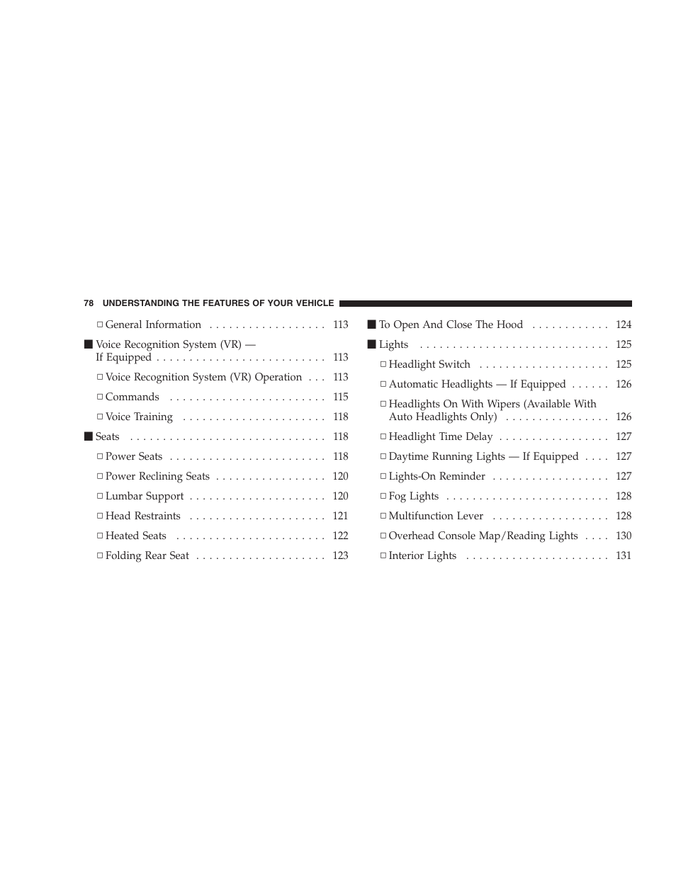 Dodge 2009 DX-48 Charger SRT8 User Manual | Page 80 / 443