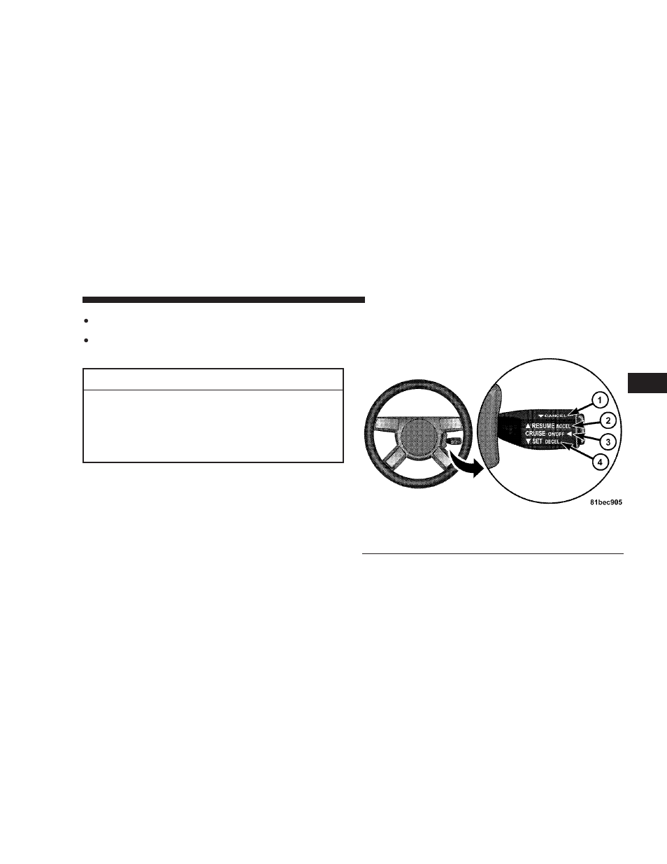 Electronic speed control, Electronic speed control operation | Dodge 2008 Charger User Manual | Page 135 / 466