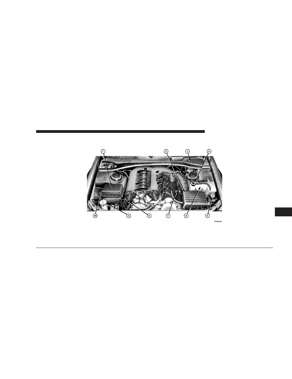 5l engine compartment | Dodge 2008 Charger User Manual | Page 367 / 466