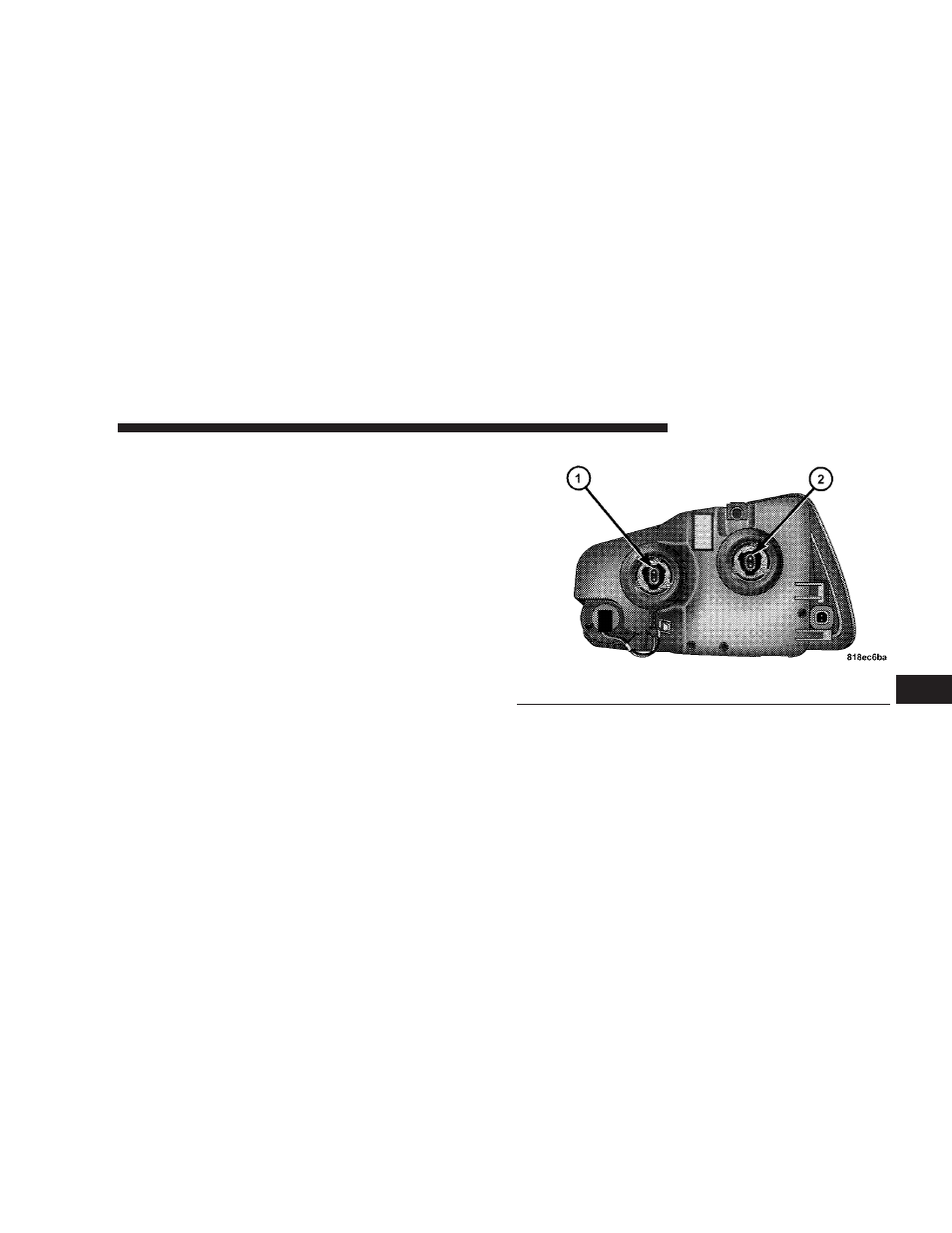 Bulb replacement, Low beam headlight, high beam headlight, Park/turn light, and front side marker light | Dodge 2008 Charger User Manual | Page 413 / 466