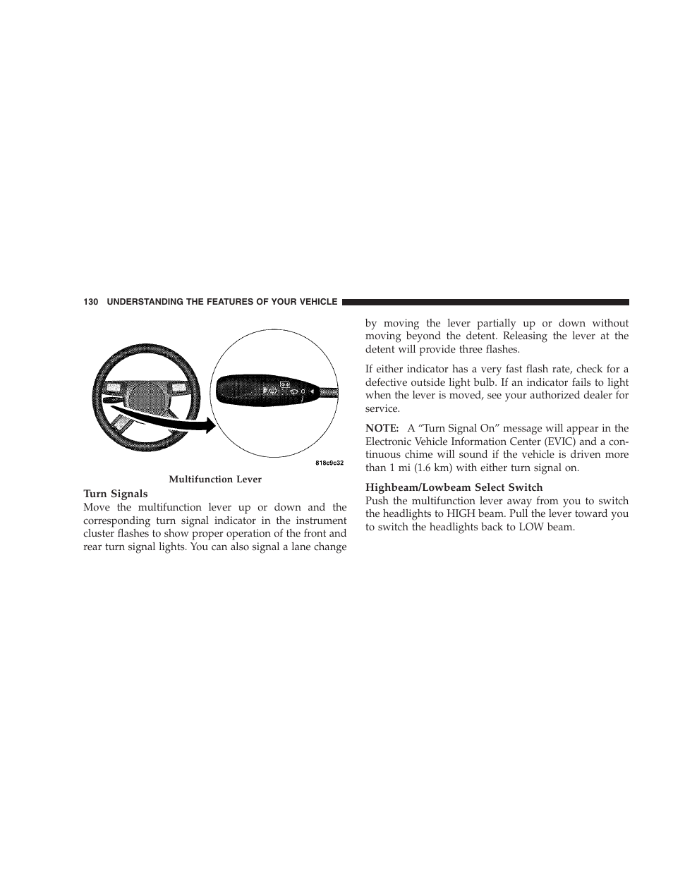 Dodge 2008 DX-49 Magnum SRT8 User Manual | Page 132 / 476