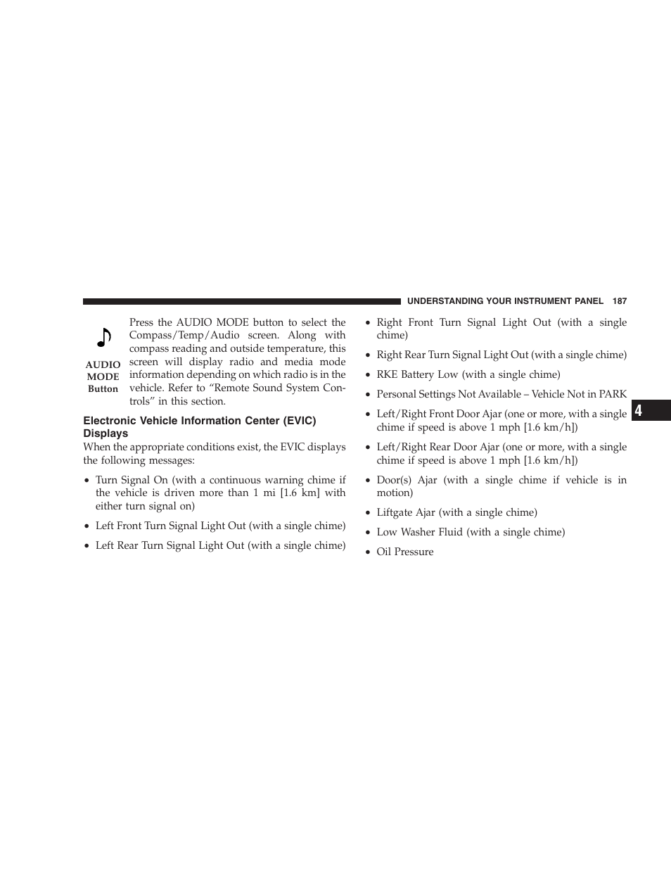 Dodge 2008 DX-49 Magnum SRT8 User Manual | Page 189 / 476