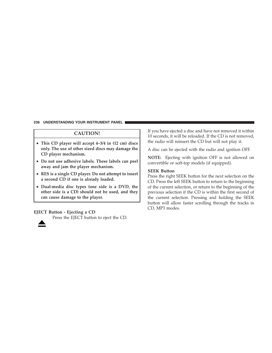 Dodge 2008 DX-49 Magnum SRT8 User Manual | Page 238 / 476