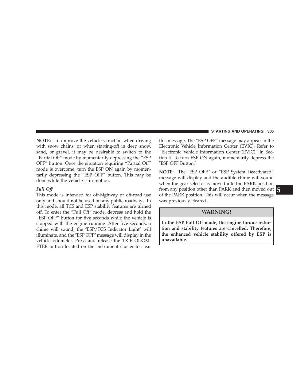 Tcs (traction control system), Bas (brake assist system) | Dodge 2008 DX-49 Magnum SRT8 User Manual | Page 307 / 476