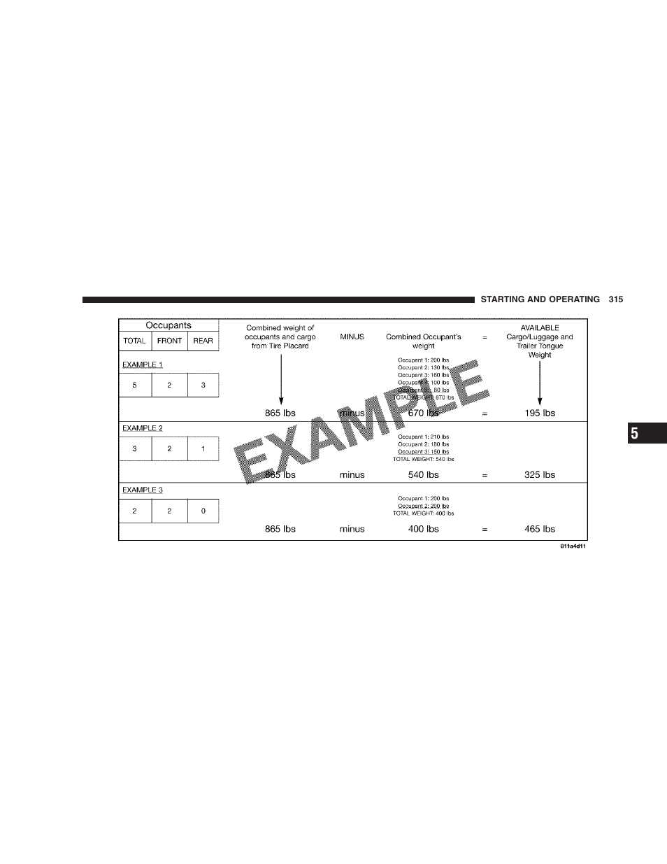Tire loading and tire pressure | Dodge 2008 DX-49 Magnum SRT8 User Manual | Page 317 / 476