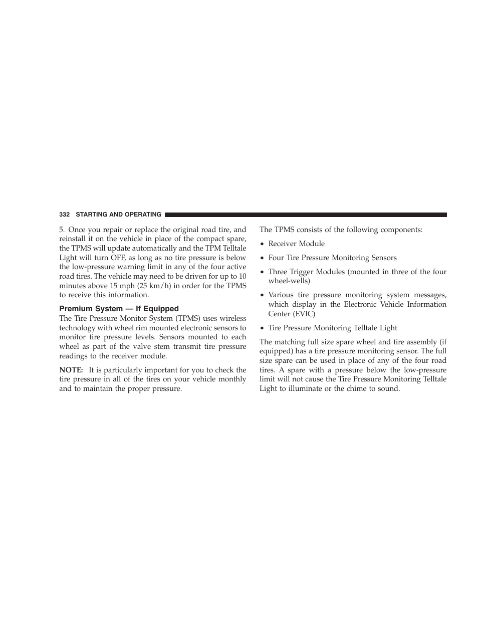 Premium system - if equipped, Base system — if equipped | Dodge 2008 DX-49 Magnum SRT8 User Manual | Page 334 / 476