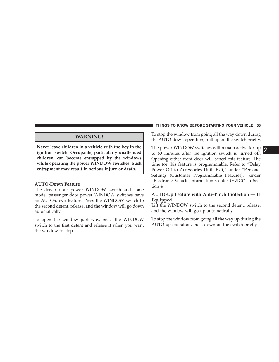 Dodge 2008 DX-49 Magnum SRT8 User Manual | Page 35 / 476