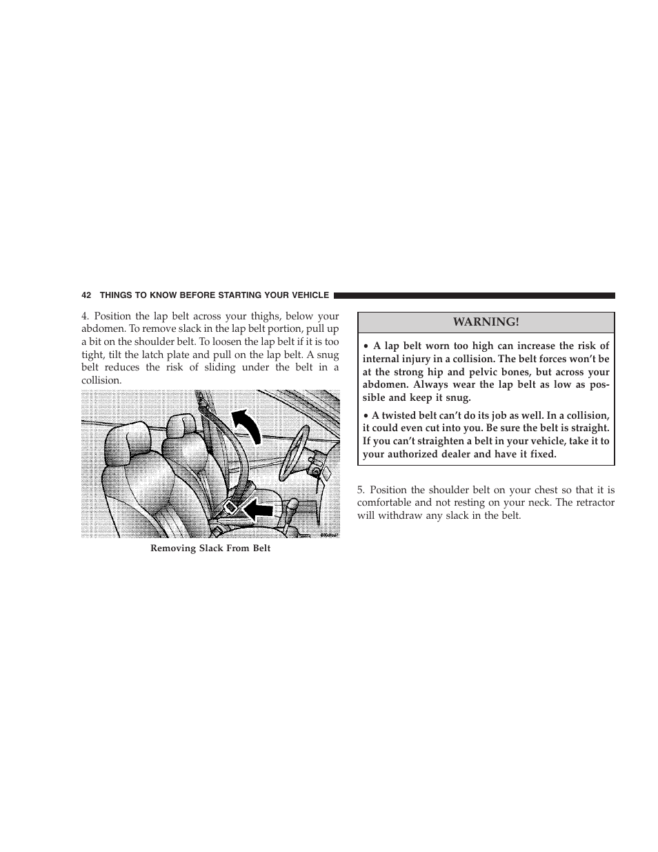 Dodge 2008 DX-49 Magnum SRT8 User Manual | Page 44 / 476