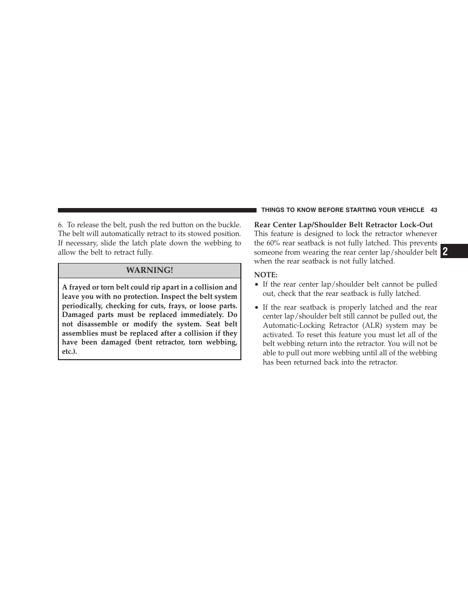Dodge 2008 DX-49 Magnum SRT8 User Manual | Page 45 / 476