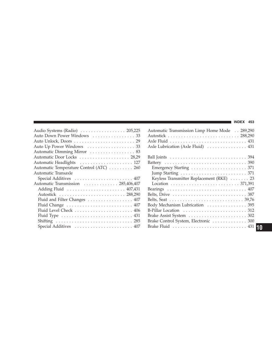 Treadwear, Traction grades | Dodge 2008 DX-49 Magnum SRT8 User Manual | Page 455 / 476