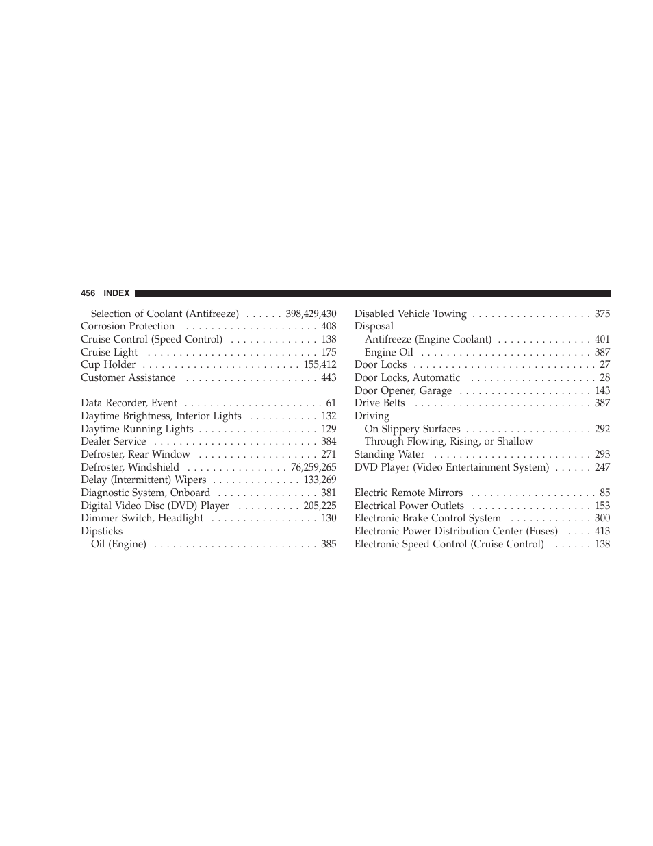 Dodge 2008 DX-49 Magnum SRT8 User Manual | Page 458 / 476