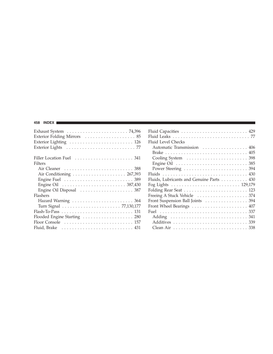 Dodge 2008 DX-49 Magnum SRT8 User Manual | Page 460 / 476