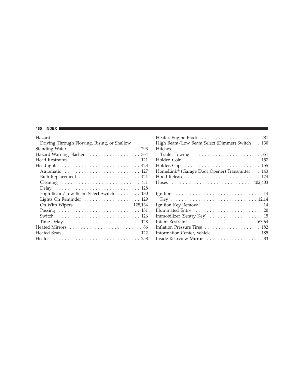 Dodge 2008 DX-49 Magnum SRT8 User Manual | Page 462 / 476