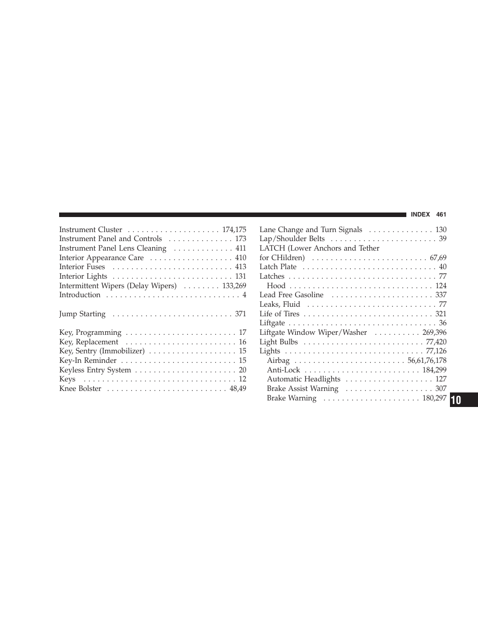 Dodge 2008 DX-49 Magnum SRT8 User Manual | Page 463 / 476