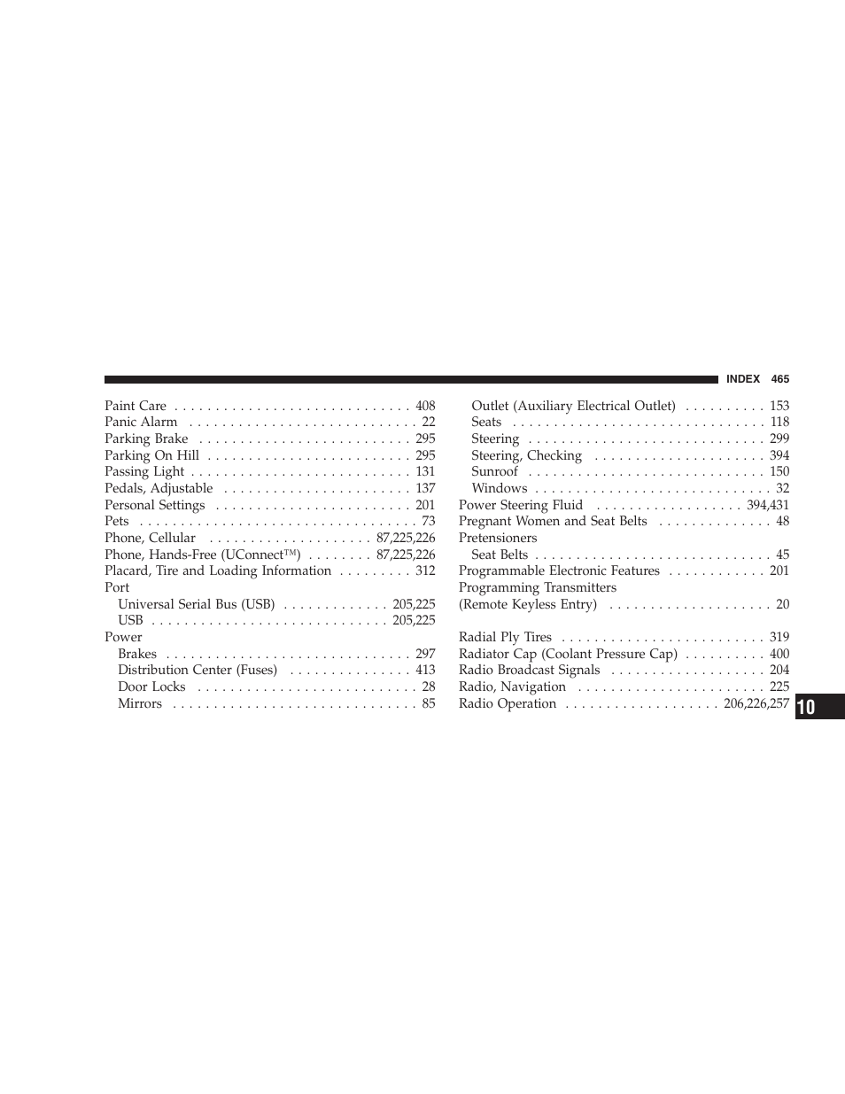 Dodge 2008 DX-49 Magnum SRT8 User Manual | Page 467 / 476