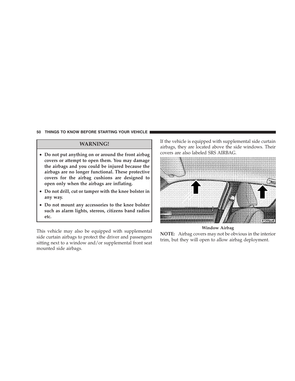Dodge 2008 DX-49 Magnum SRT8 User Manual | Page 52 / 476