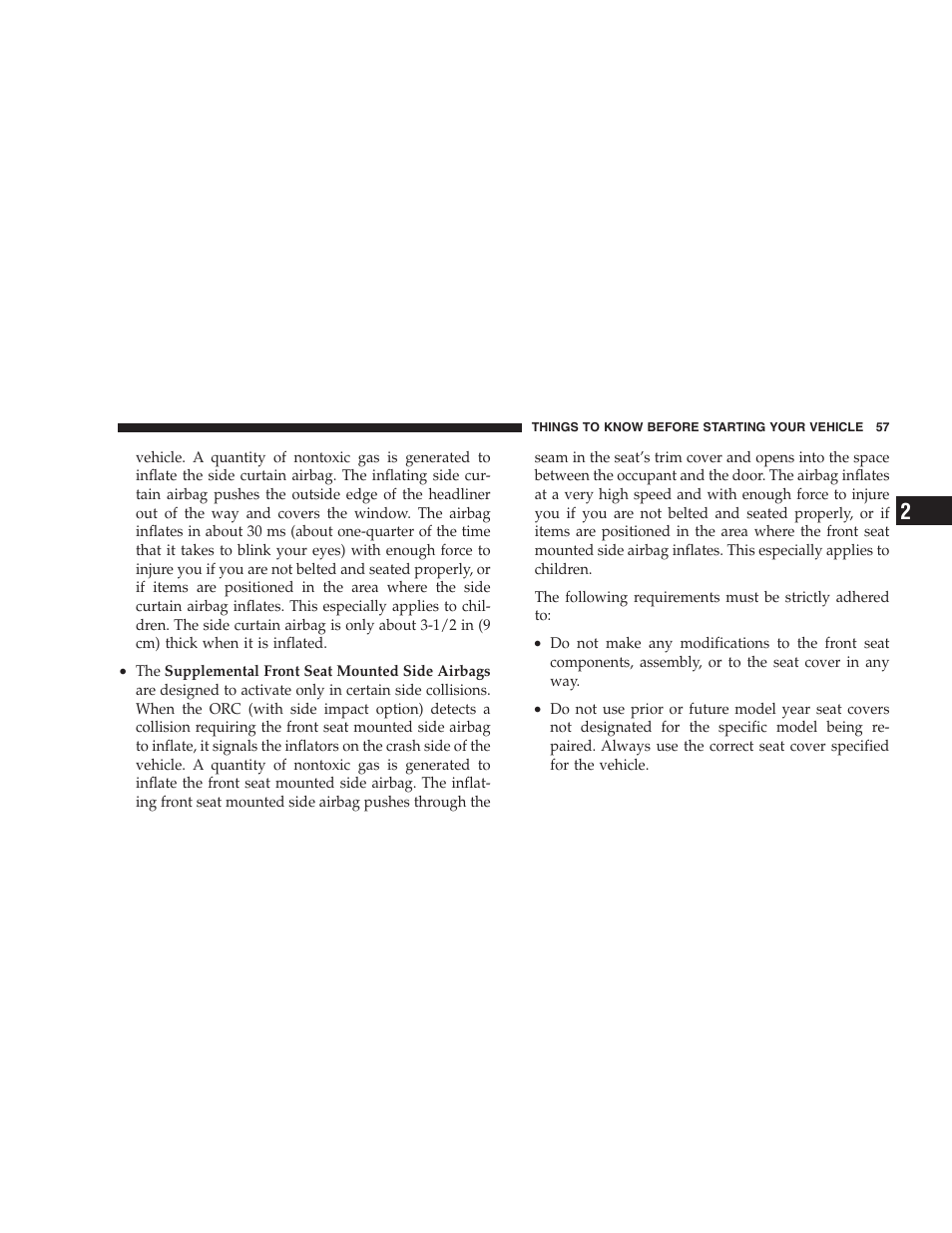 Dodge 2008 DX-49 Magnum SRT8 User Manual | Page 59 / 476
