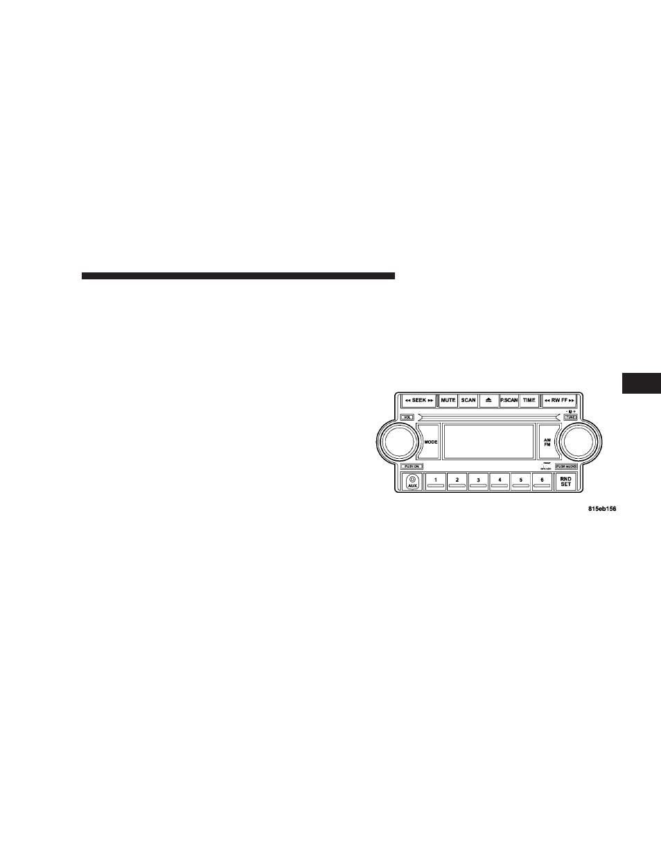 Am reception, Fm reception, Sales code ref — am/fm/cd (single disc) | Dodge 2007 Magnum SRT8 User Manual | Page 156 / 380