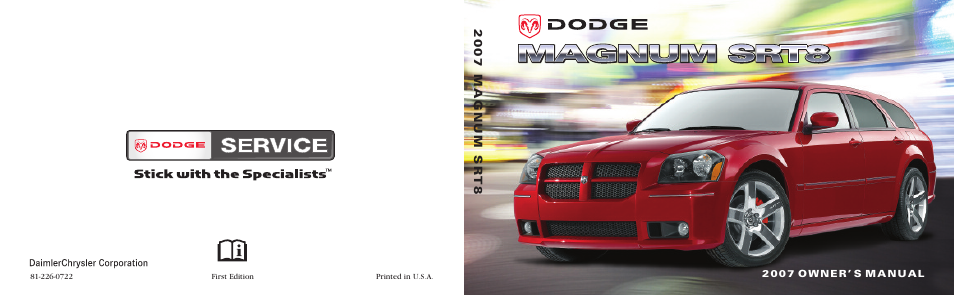 Dodge 2007 Magnum SRT8 User Manual | Page 380 / 380