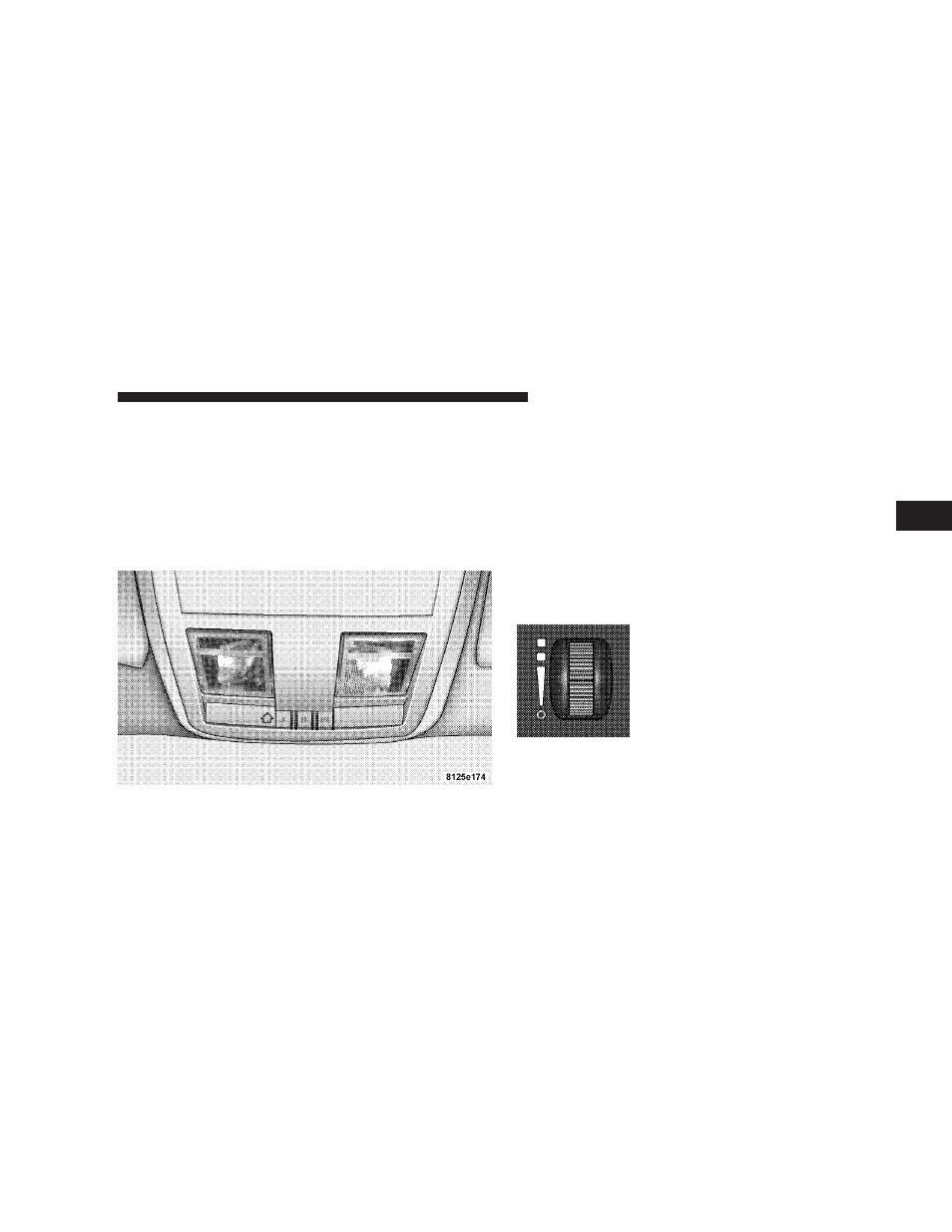 Overhead console map/reading lights, Interior lights | Dodge 2007 Magnum SRT8 User Manual | Page 98 / 380