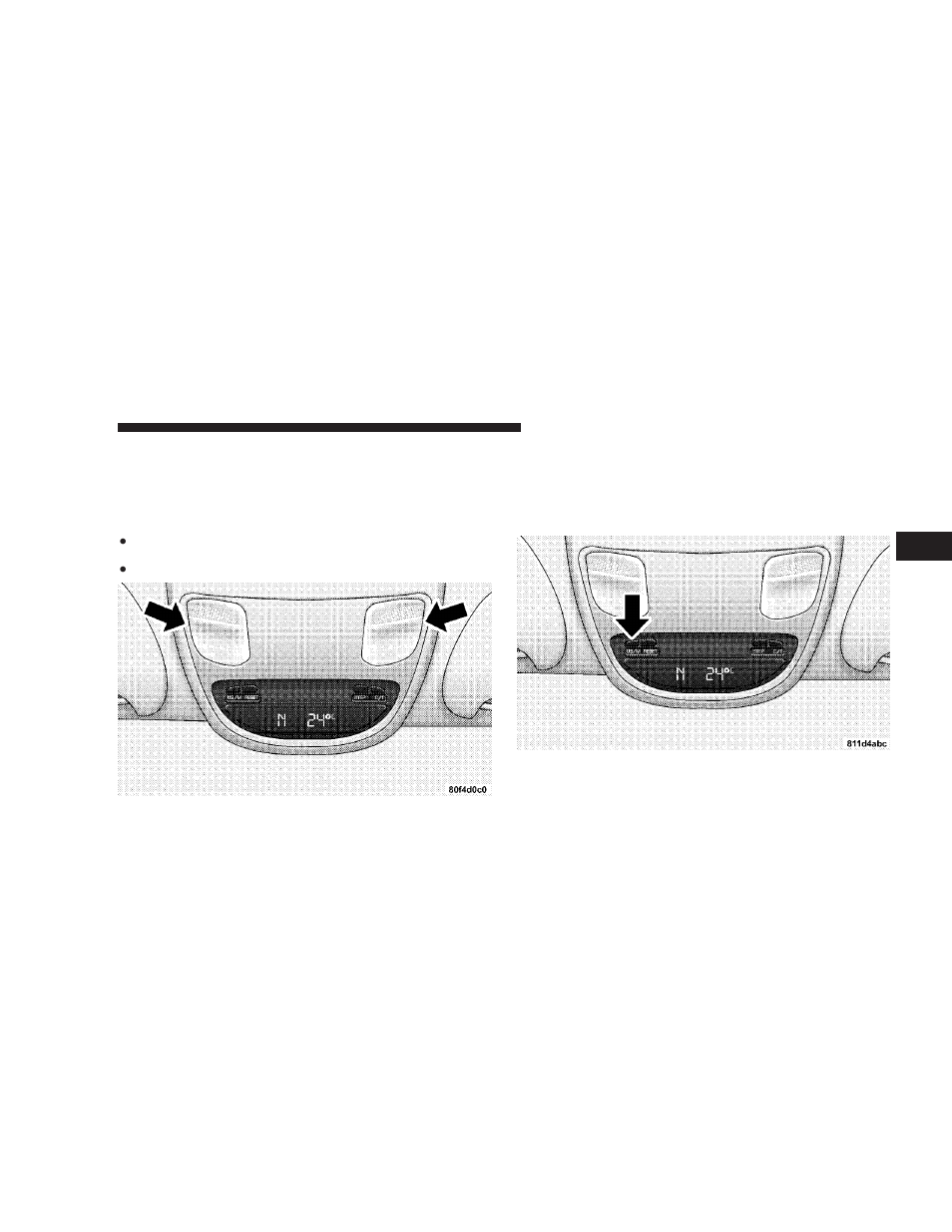 Us/m button, Overhead console with compass/temperature, Mini-trip computer — if equipped | Dodge 2008  Ram Pickup 3500 User Manual | Page 135 / 528