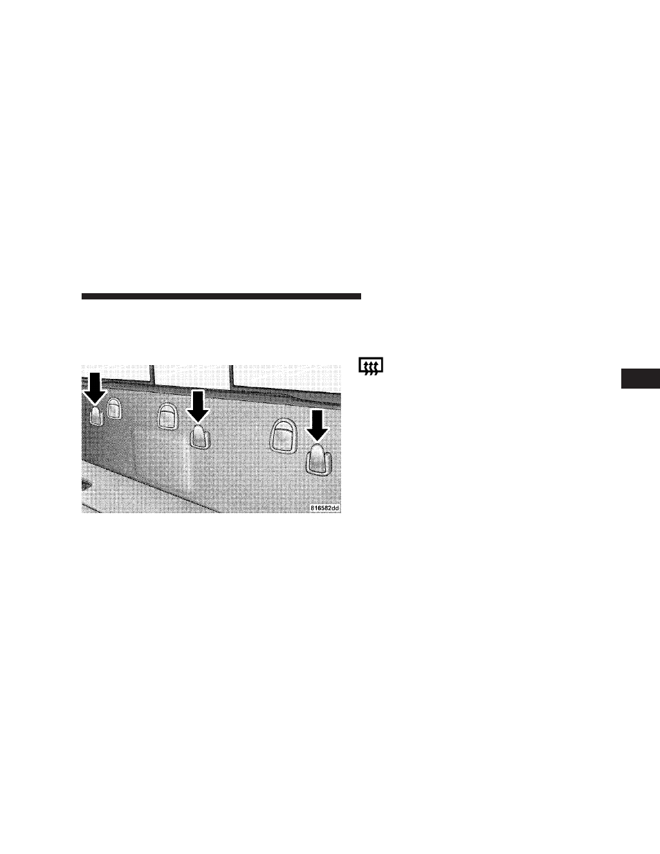 Plastic grocery bag retainers, Rear window features, Electric rear window defroster and heated | Side view mirrors — if equipped | Dodge 2008  Ram Pickup 3500 User Manual | Page 161 / 528