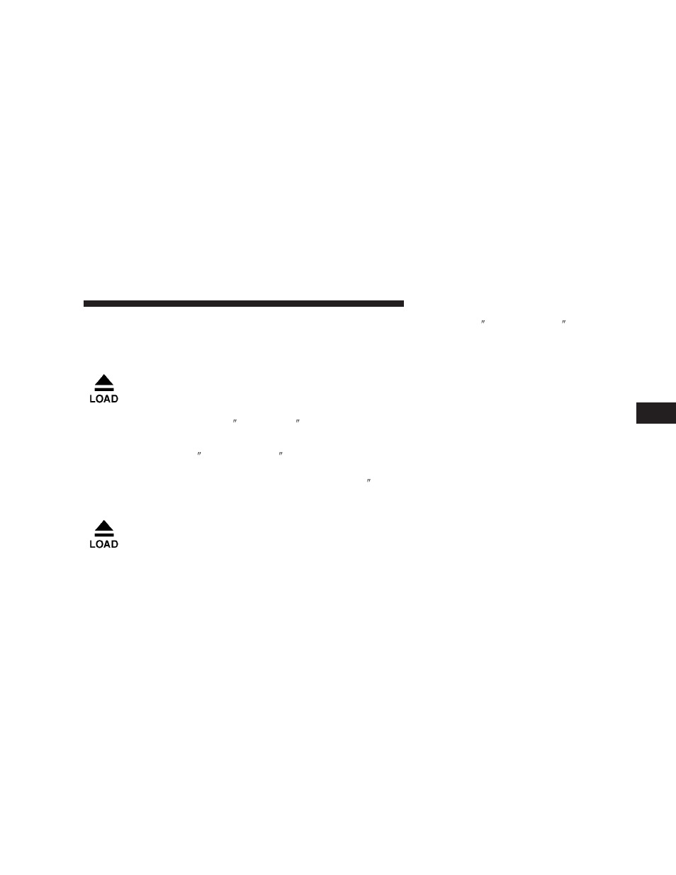 Load/eject button (cd mode for cd audio play), Load/eject button, Cd mode for cd audio play) | Dodge 2008  Ram Pickup 3500 User Manual | Page 201 / 528