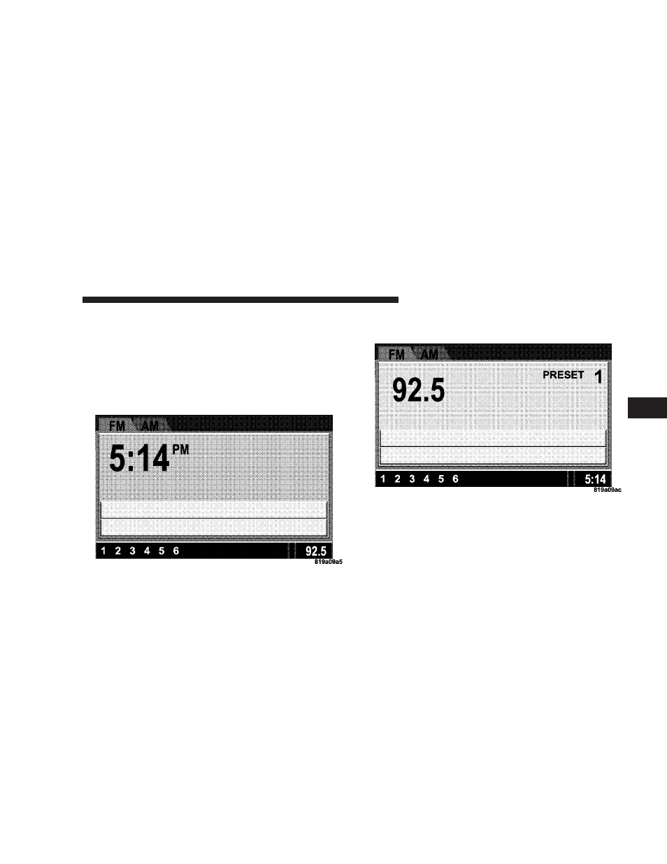 Audio clock display | Dodge 2008  Ram Pickup 3500 User Manual | Page 225 / 528