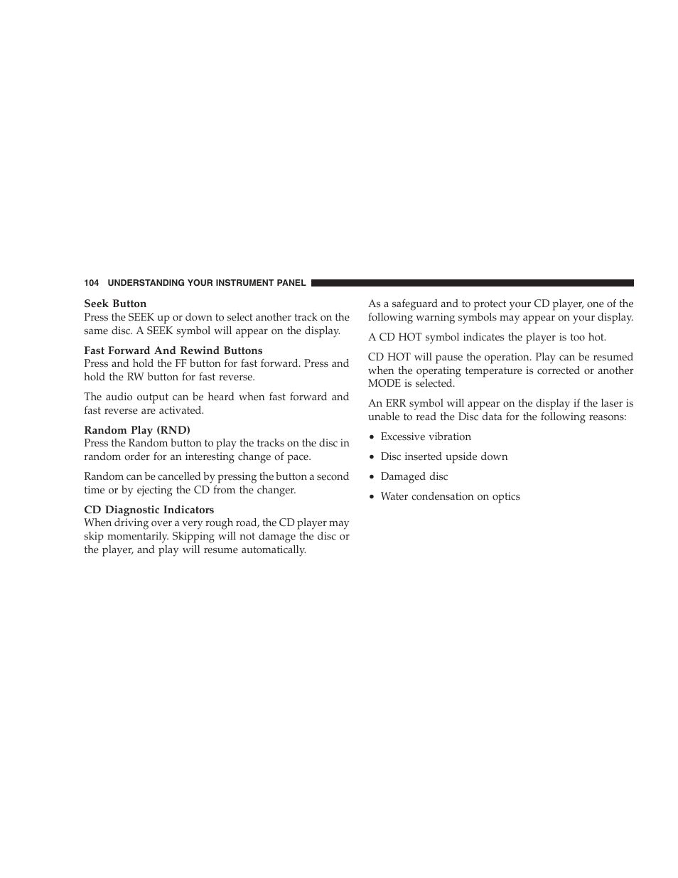 Dodge 2004 Intrepid User Manual | Page 104 / 249