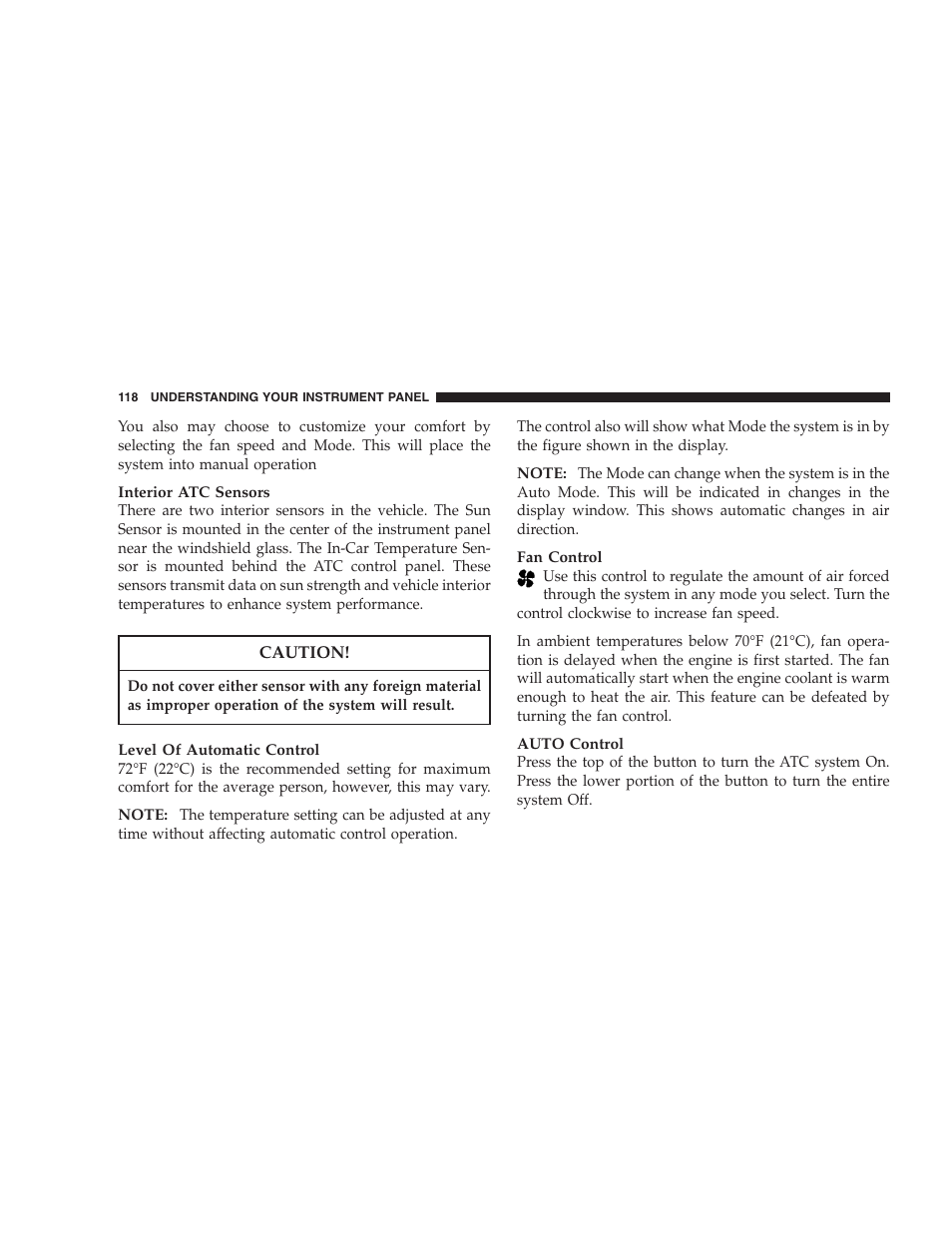 Dodge 2004 Intrepid User Manual | Page 118 / 249
